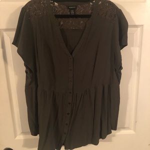 Torrid Babydoll dress shirt